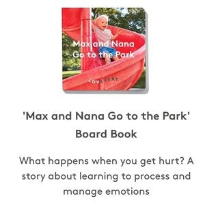 Lovevery board book “Max and Nana Go to the Park”